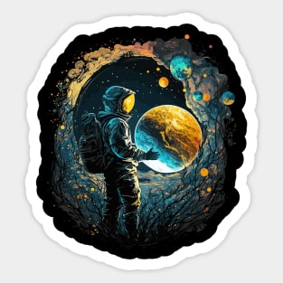 Astronaut Space Gifts Science Gifts Funny Space Sticker